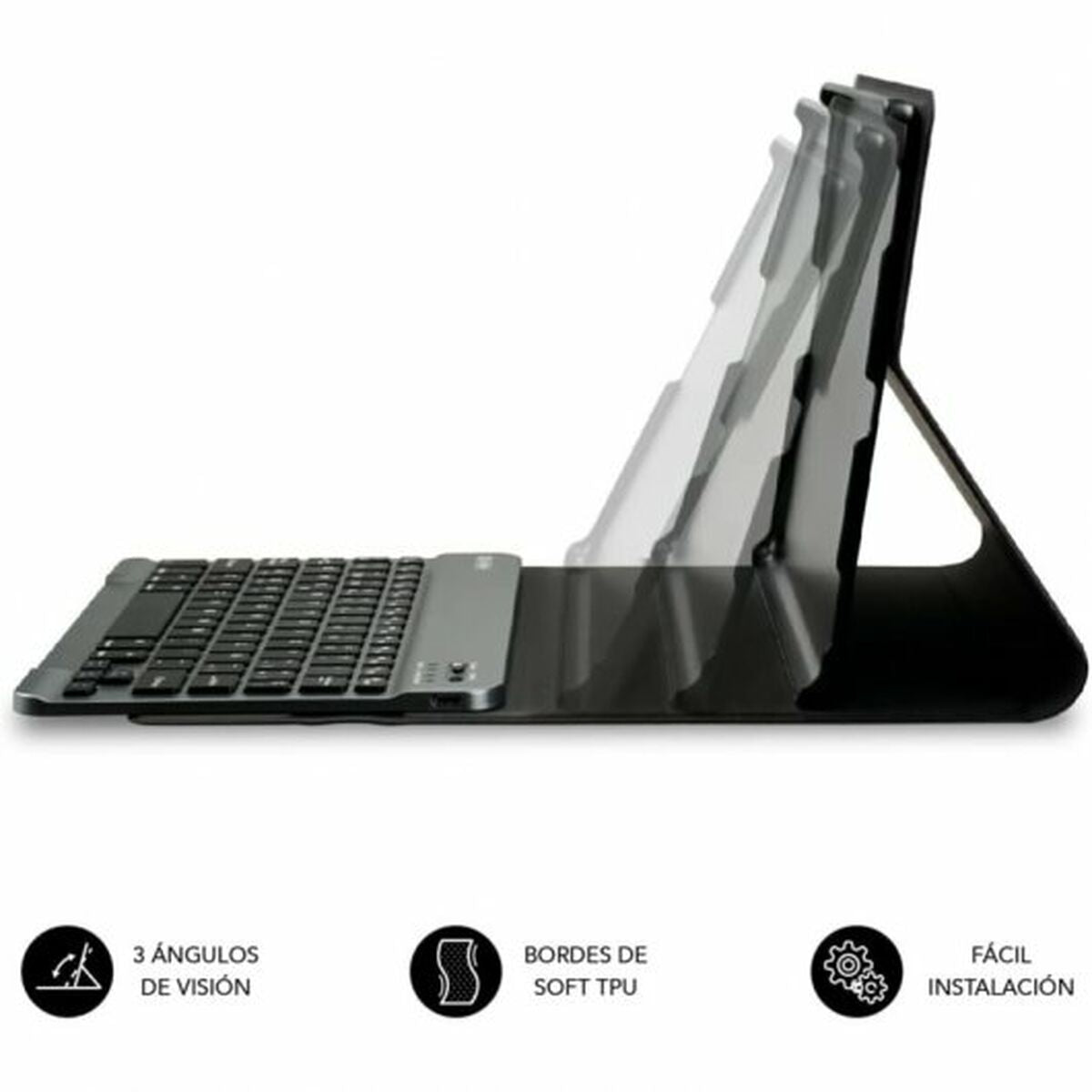 Case for Tablet and Keyboard Subblim Lenovo Tab M10 Plus Black 10,6" Spanish Qwerty QWERTY