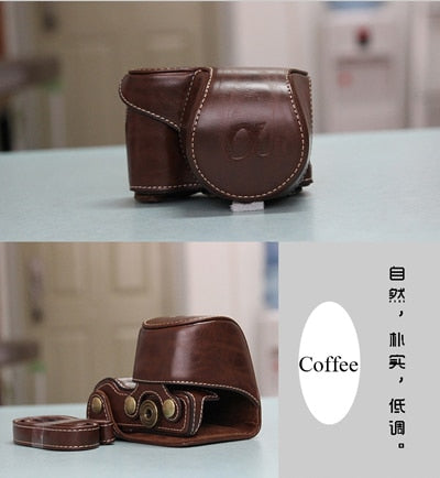 High quality Vintage PU leather Camera Bag Case Cover Pouch for Sony A5000 A5100 A6000 A6300  Camera
