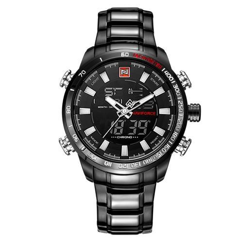 Mens Quartz Analog Watch Luxury Fashion Sport Wristwatch Waterproof Stainless