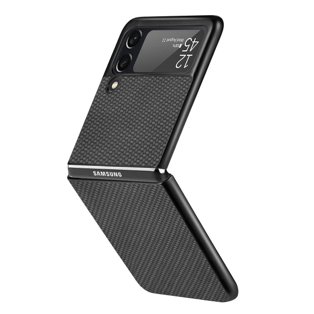 Samsung Galaxy Z Flip 3 Case: Luxury Carbon Fiber Slim