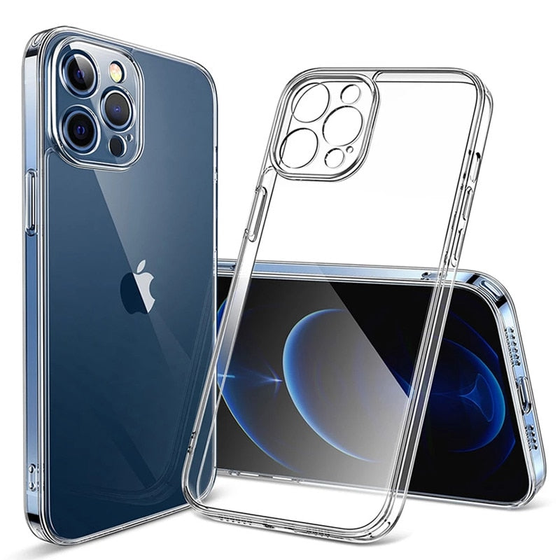 Clear Phone Case For iPhone 11 14 12 13 Pro Max Mini Pro XS XR X 8 7 6s Silicone Soft Cover