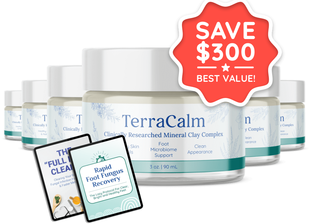 TerraCalm Antifungal Mineral Mud Supports for Healthy Toenails