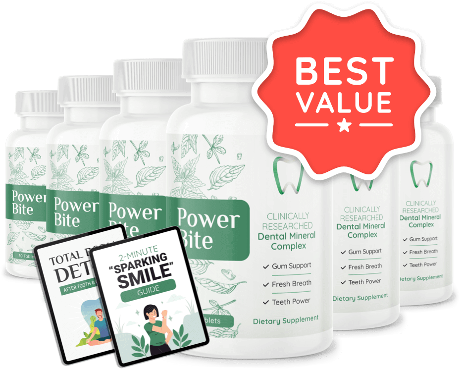 PowerBite Natural Supplements For Supporting Healthy Teeth And Gums