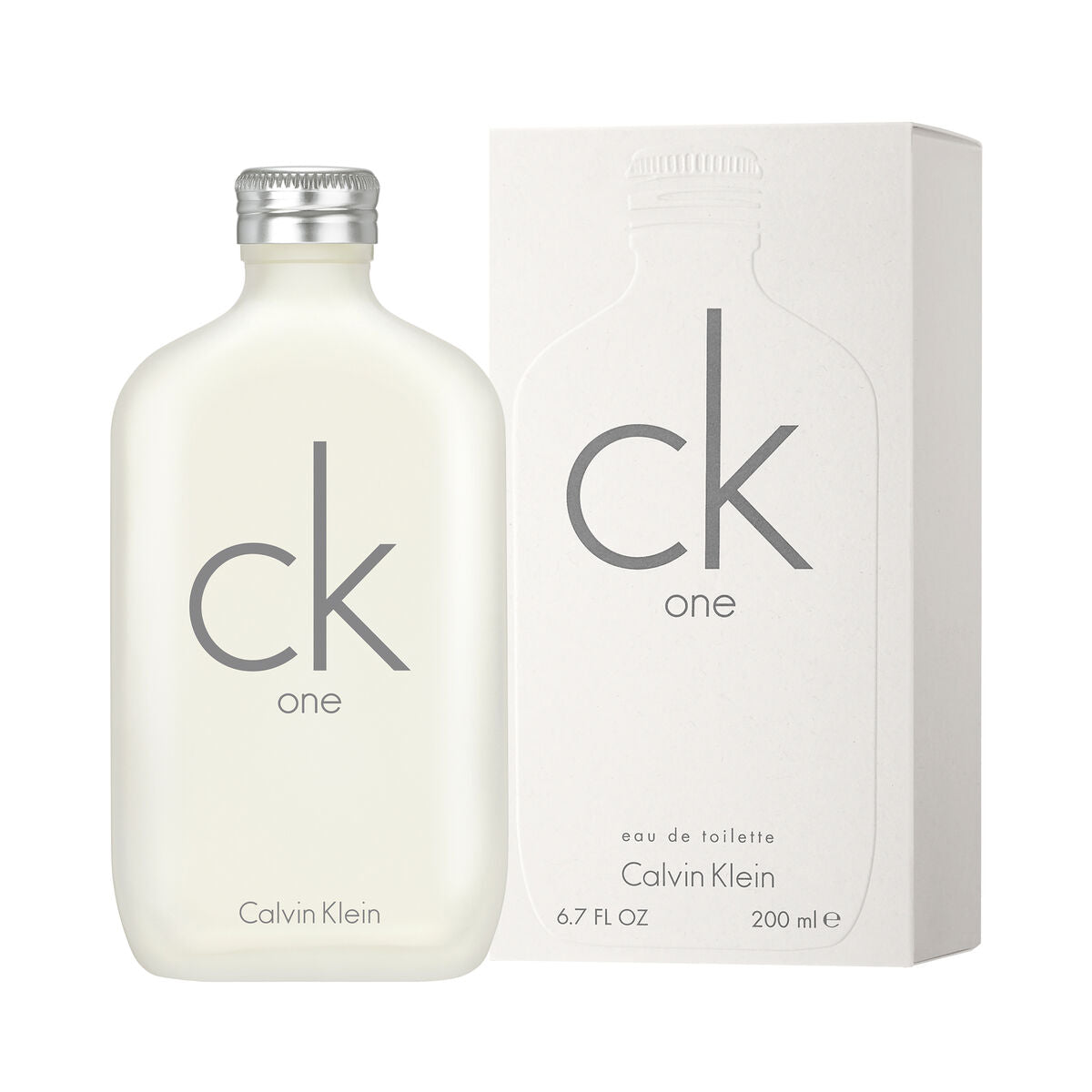 Perfume Unisex Calvin Klein EDT 200 ml ck one (Reacondicionado A)