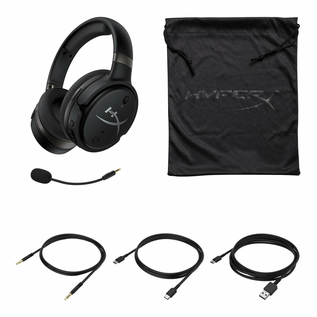 Headphones with Microphone Hyperx 4P5M2AA Black