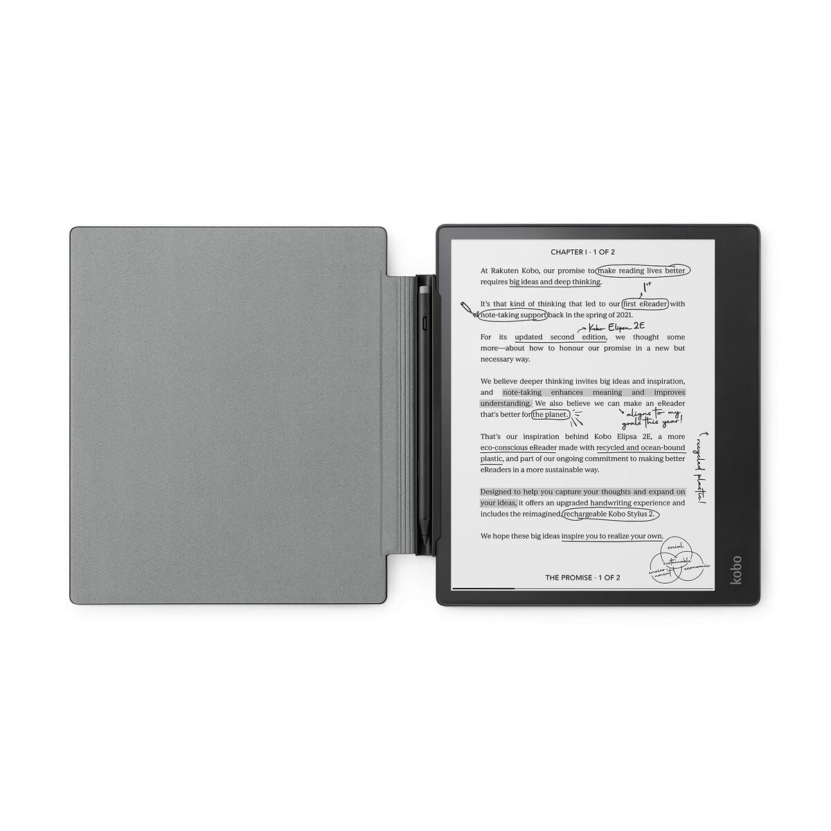 Étui pour eBook Rakuten N605-AC-BK-E-PU