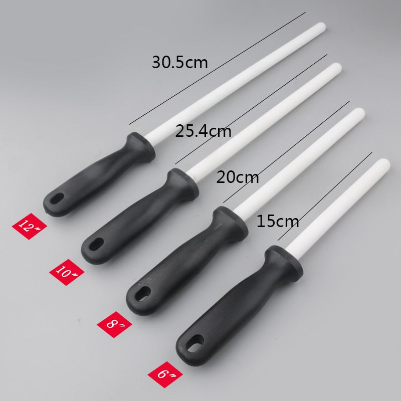 Kitchen Utensil Sets: Ceramic(zirconia) Rod Knife Sharpener With ABS Handle