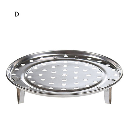 1Pc Durable Stainless Steel Round Steamer Rack Insert Stock Pot Steaming Tray Stand Kitchen Cookware Tools 20/22/24/26cm