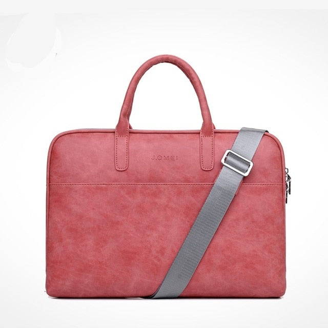 2018 Fashion new PU waterproof Scratch-resistant Laptop Shoulder Bag 13 14 15inch Notebook Shoulder Carry Case for MacBook Air