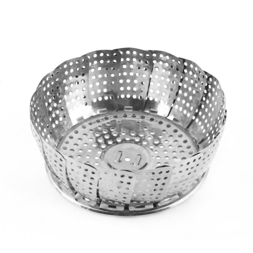 2018 Real Popular Cookware Stainless Steaming Basket, Stainless Steamer,folding Food Fruit Vegetable Dish Steamer