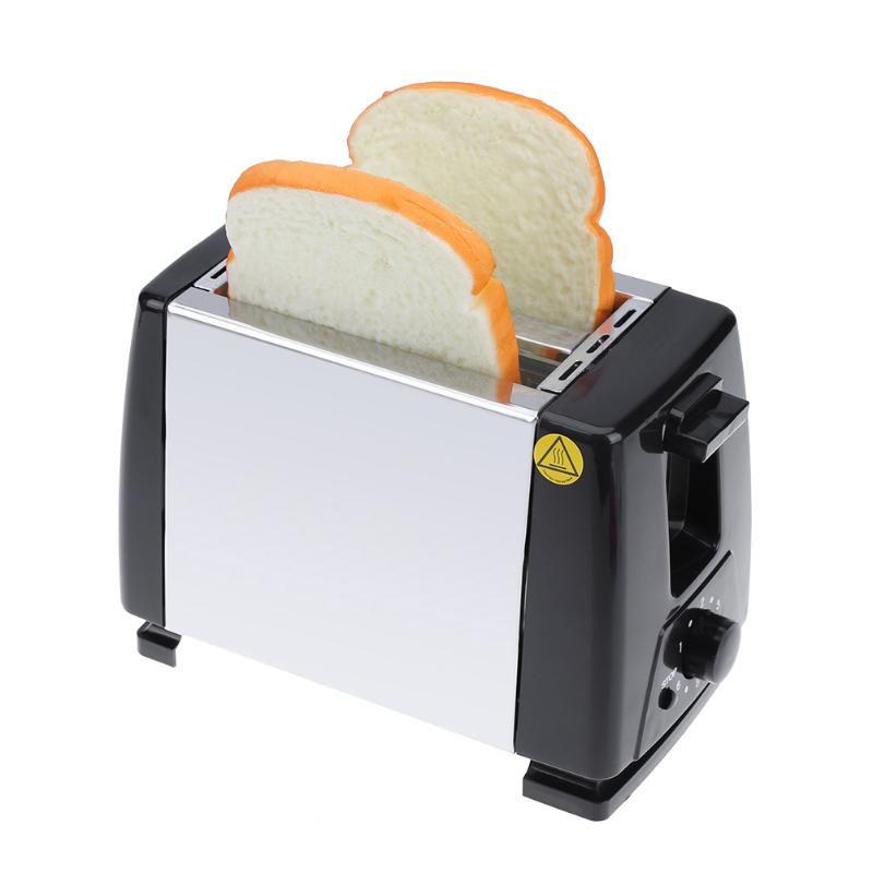 220V 750W 5 Modes Automatic Toaster Stainless Steel Bread Toast Oven Baking Breakfast Machine 2 Slices Slots Bread Maker EU Plug