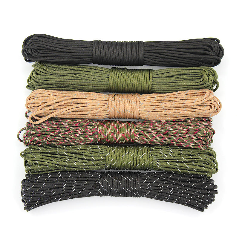 4 Size Dia.4mm 9 stand Cores Paracord for Survival Parachute Cord Lanyard Camping Climbing Camping Rope Hiking Clothesline