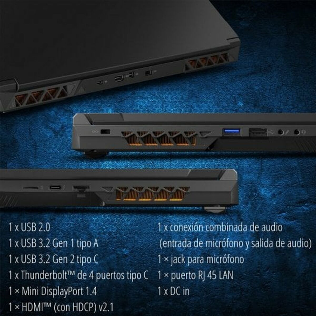 Ordinateur Portable Medion Erazer Defender P40 17,3" Intel Core i7-13700HX 16 GB RAM 1 TB SSD Nvidia Geforce RTX 4060