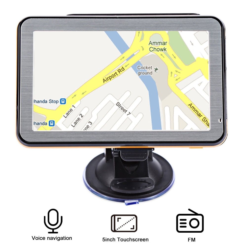 5 inch Truck Car Vehicle GPS Navigation TFT LCD Touch Screen CE 6.0 Voice Guidance Navigator gps Multifunction Free Maps