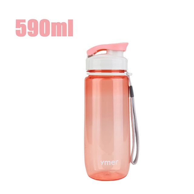 590ml 560ml Sports Water Bottle Portable Leak Proof For SportsTravel Space Bike Hiking Plastic Water Bottle Drinkware