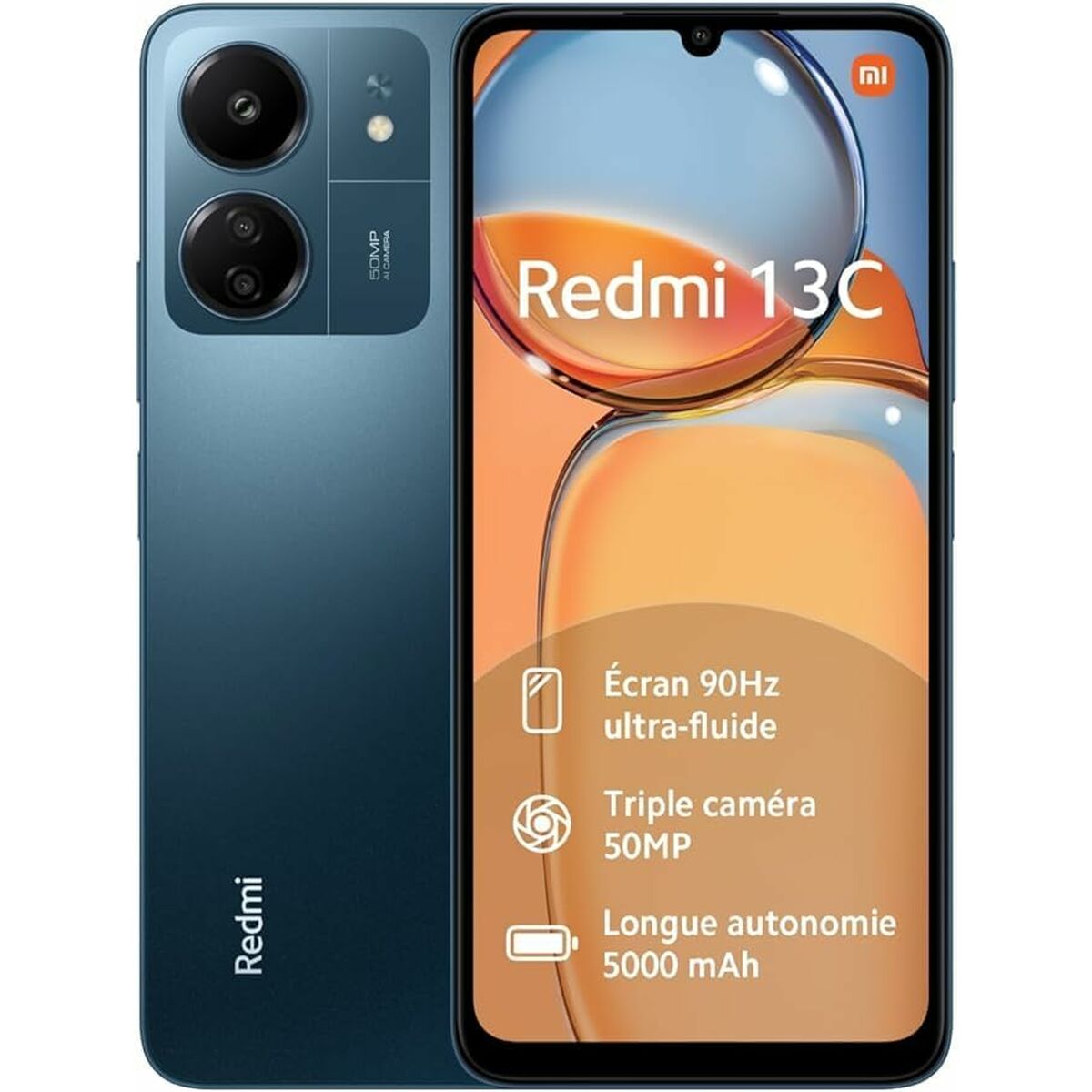 Smartphone Xiaomi Redmi 13C 6,7" ARM Cortex-A55 MediaTek Helio G85 4 GB RAM 128 GB Bleu Noir