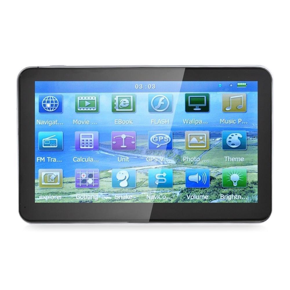 704 7 inch Truck Car GPS Navigation Navigator with Free Maps Win CE 6.0 Touch Screen E-book Video Audio Game Player Function