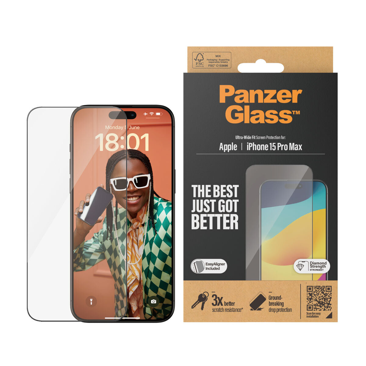 Film Protecteur pour Téléphone Portable Panzer Glass 2812 Apple