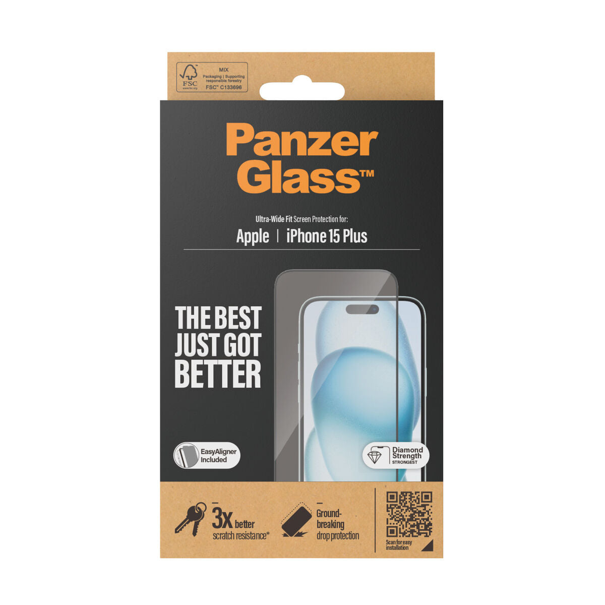 Film Protecteur pour Téléphone Portable Panzer Glass 2811 Apple