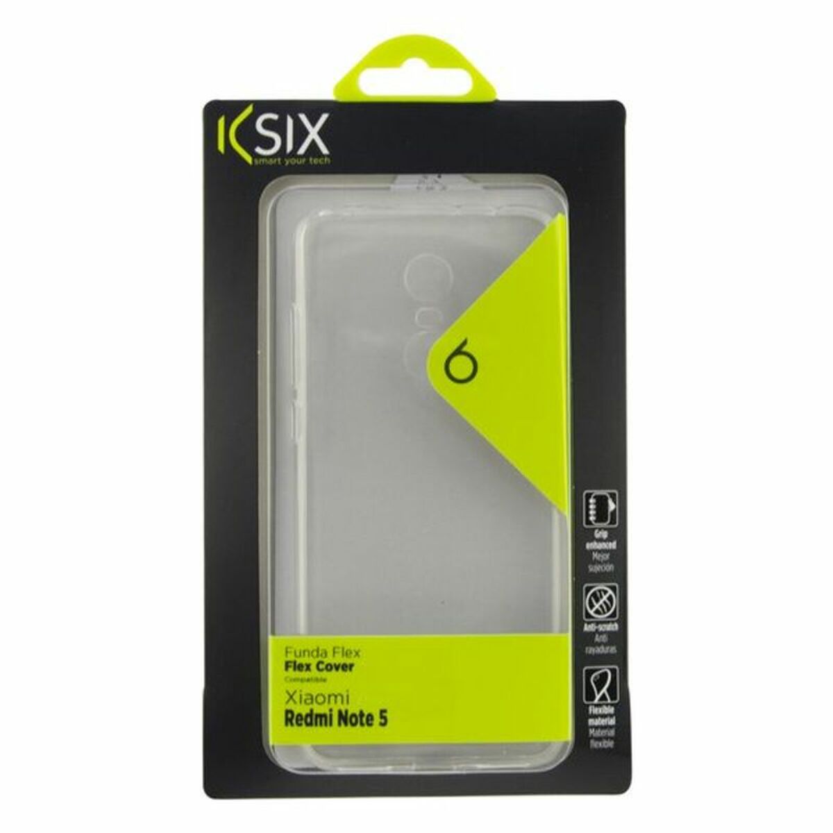 Mobile cover Xiaomi Redmi Note 5 KSIX Flex TPU Transparent