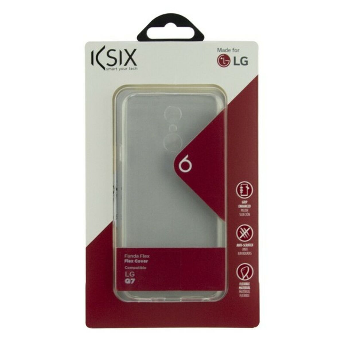 Protection pour téléphone portable Lg Q7 Flex TPU Transparent