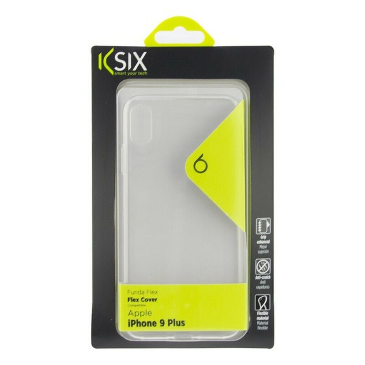 Funda para Móvil Iphone Xs Max KSIX Flex Transparente