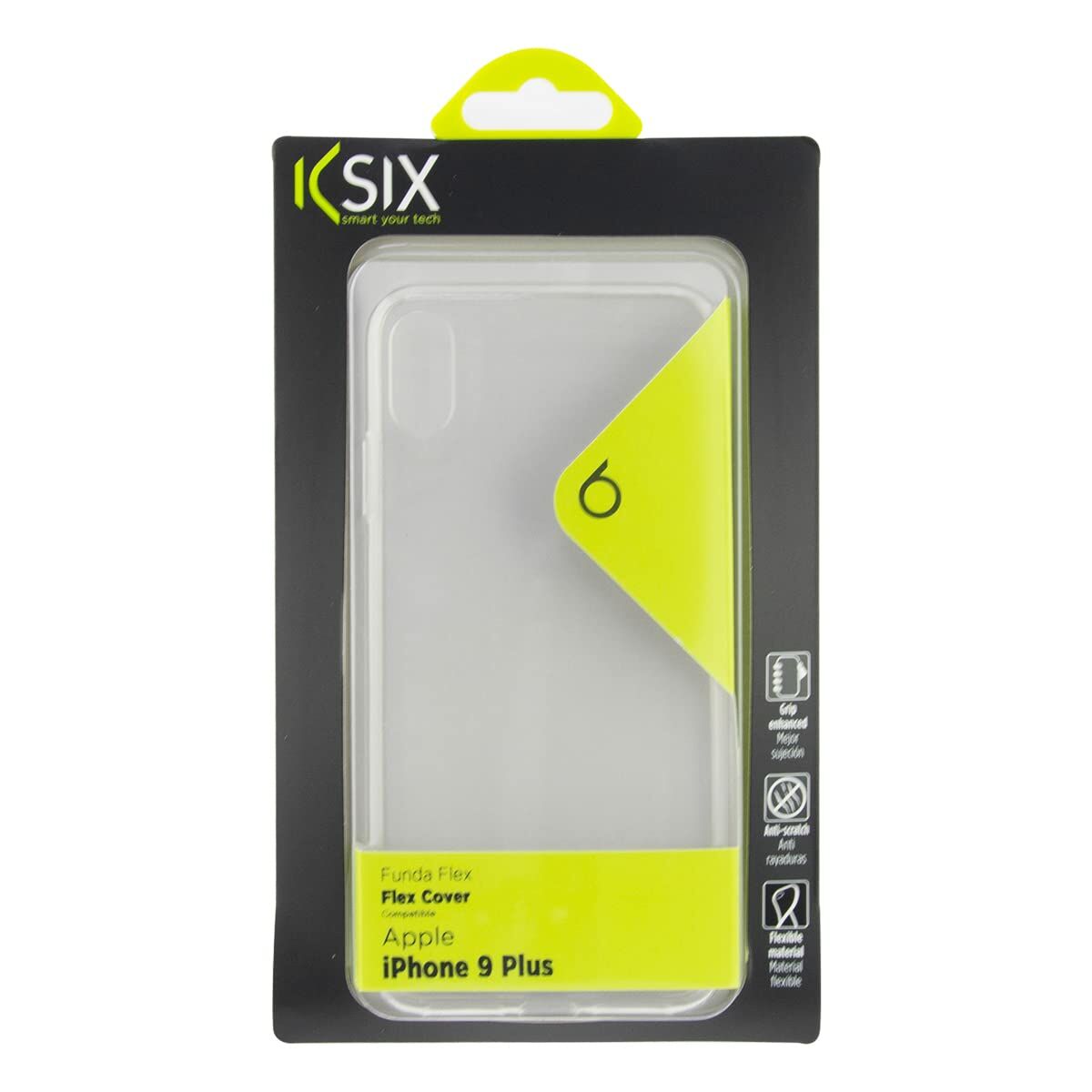 Mobile cover Iphone Xs Max KSIX Flex Transparent