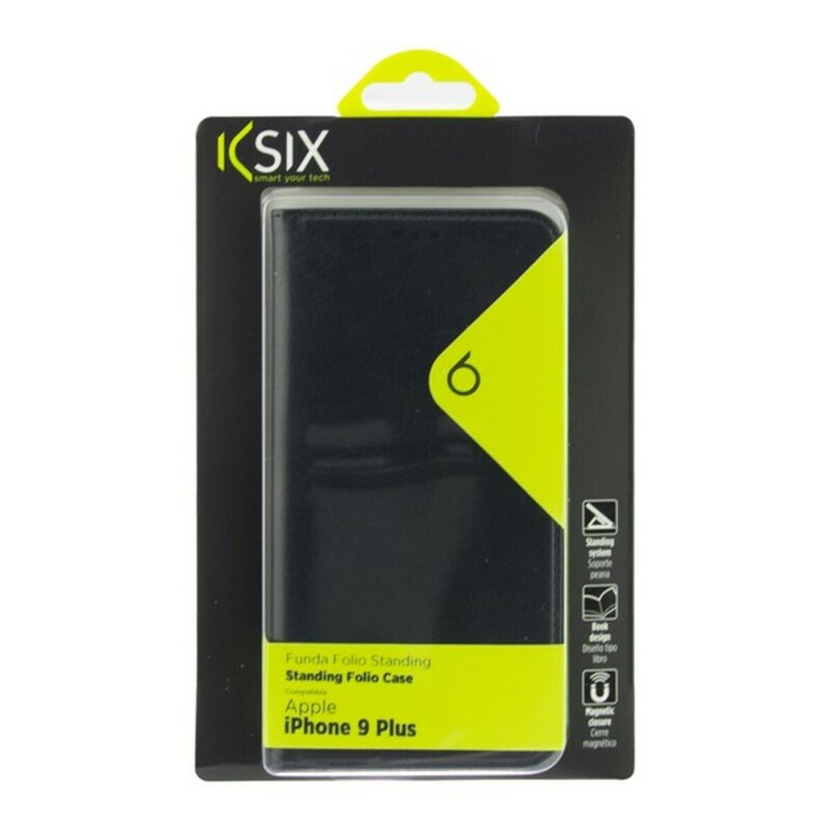 Folio Mobile Phone Case Iphone XS Max KSIX Black