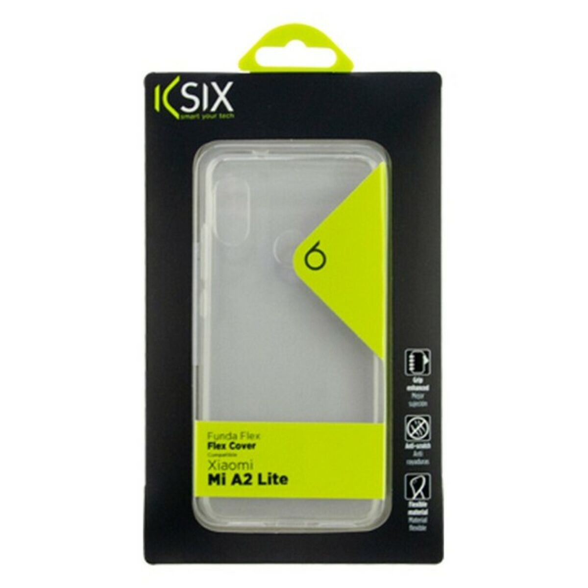Mobile cover Xiaomi Mi A2 Lite KSIX Flex Transparent