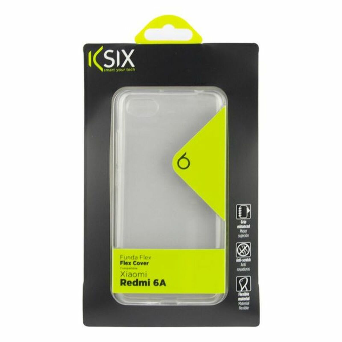 Protection pour téléphone portable Xiaomi Redmi 6a KSIX Flex TPU Transparent