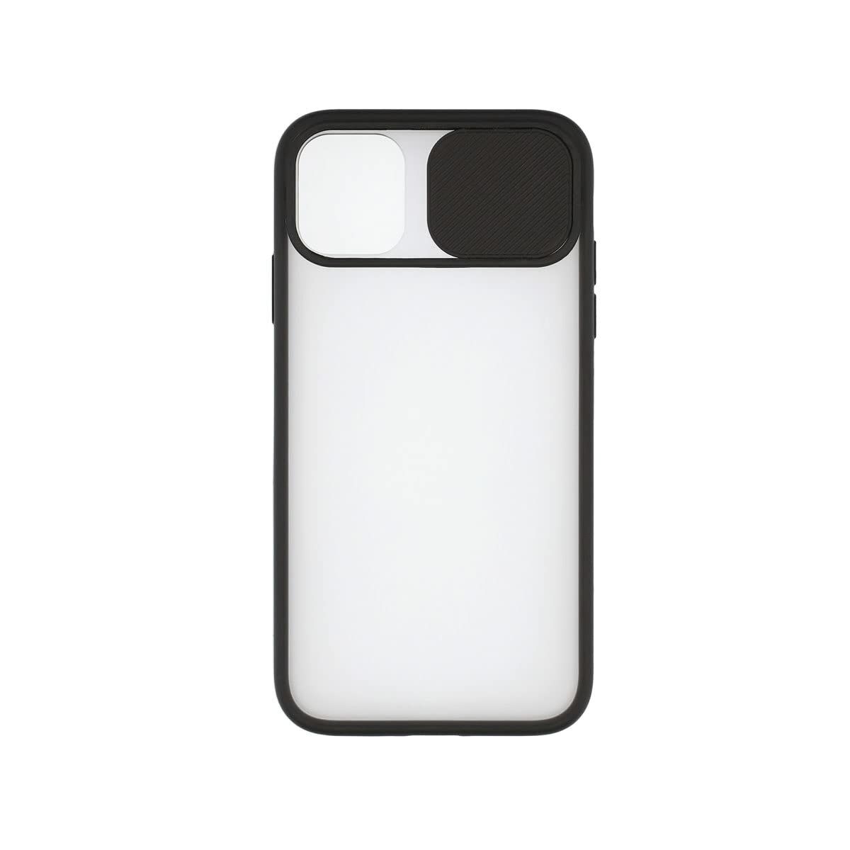 Housse pour Mobile avec Bord en TPU iPhone 12 Mini KSIX Duo Soft Cam Protect Noir