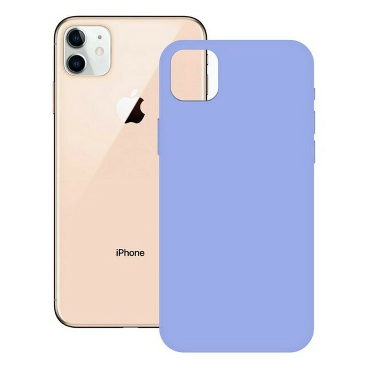 Mobile cover iPhone 12 Pro KSIX Soft Silicone iPhone 12, 12 Pro