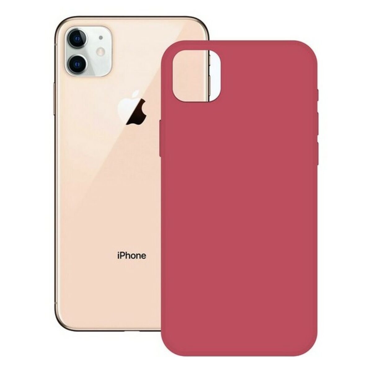Mobile cover iPhone 12 Pro KSIX Soft Silicone iPhone 12, 12 Pro