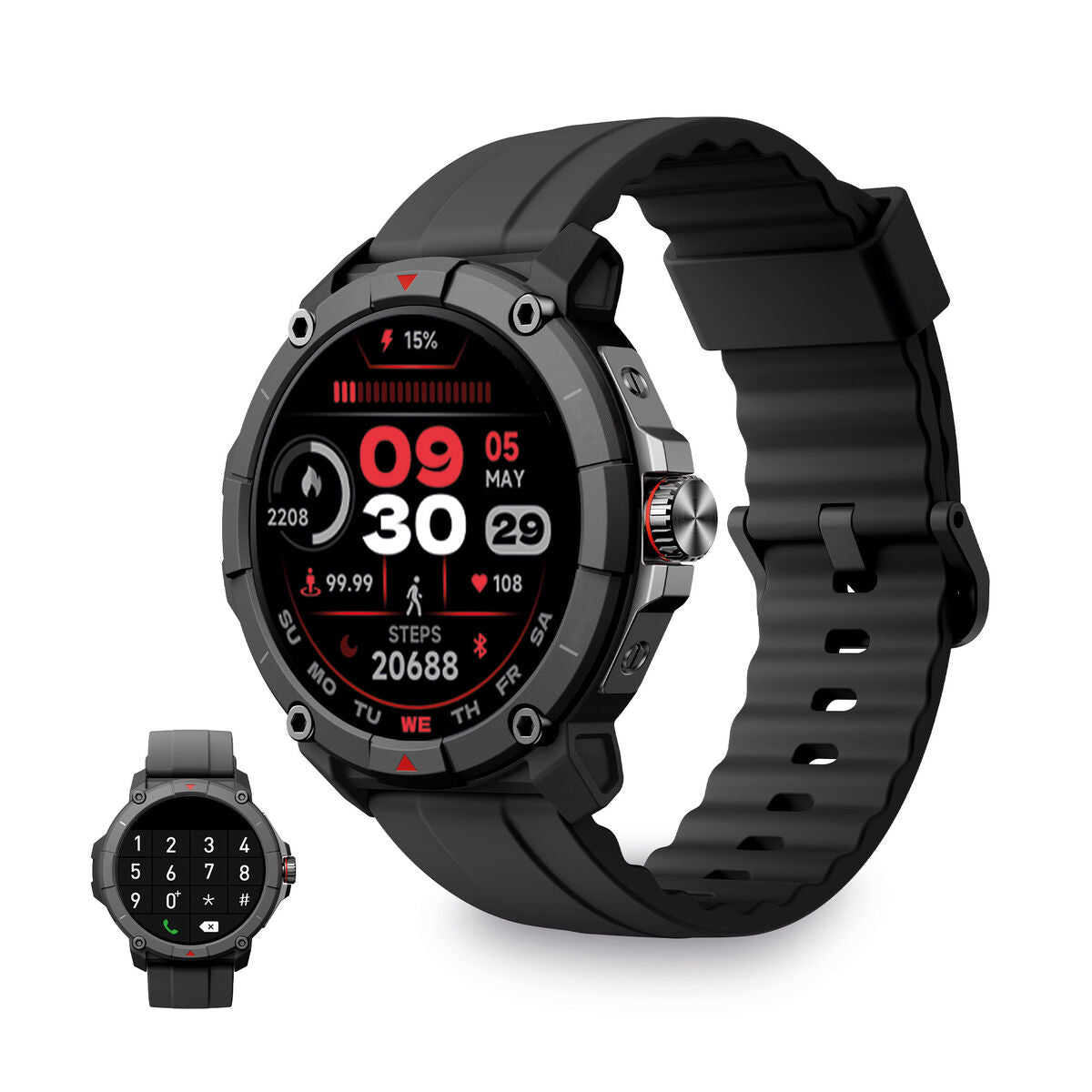 Smartwatch KSIX Black (Refurbished A)
