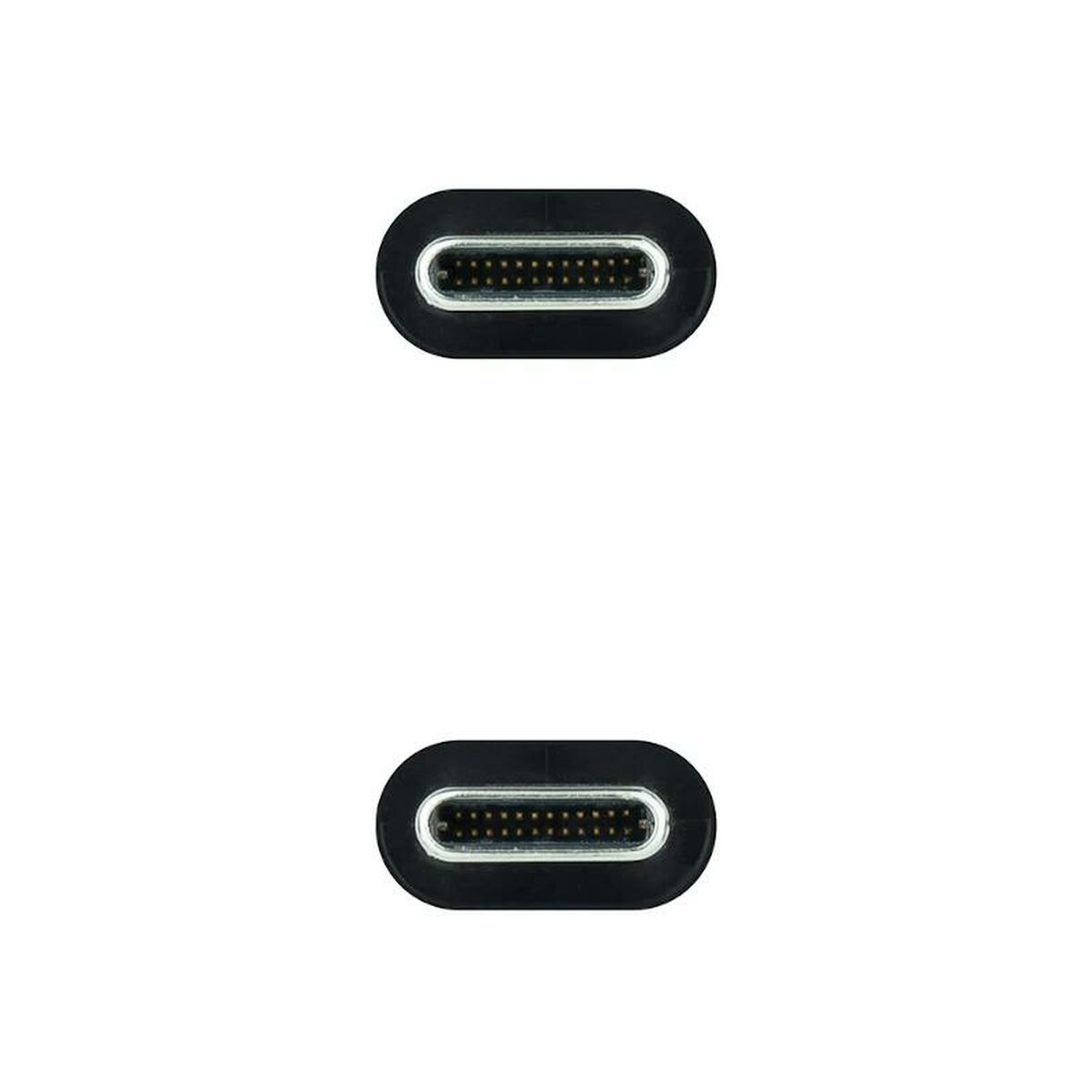 Cable USB C NANOCABLE 10.01.4100 Negro 50 cm