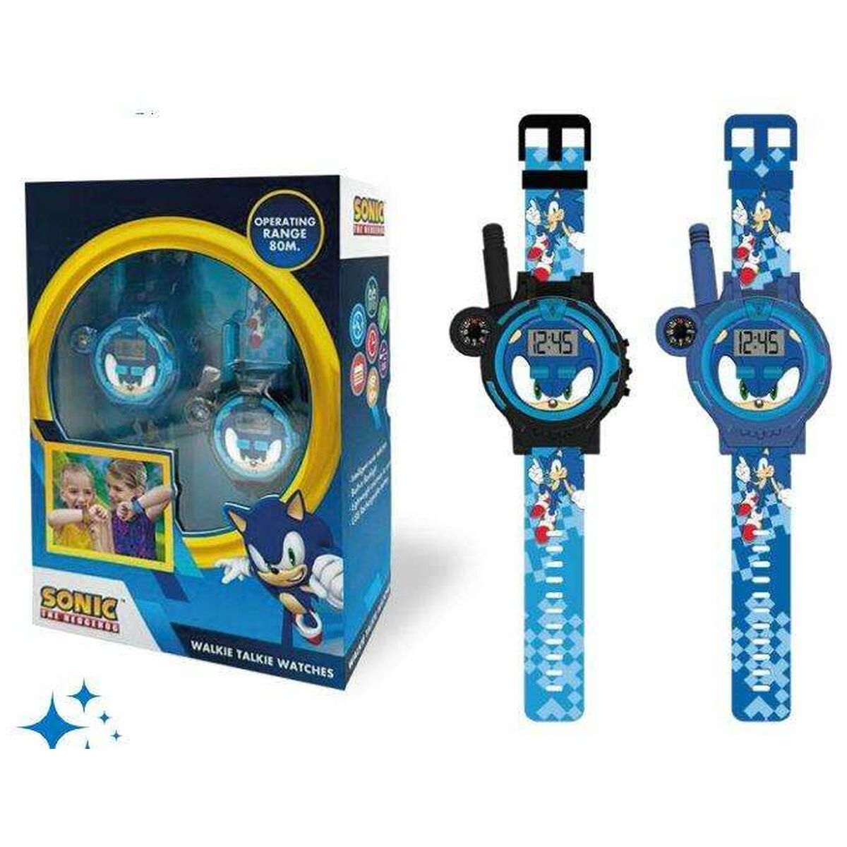 Reloj Infantil Sonic Walkie-Talkie 2 Piezas