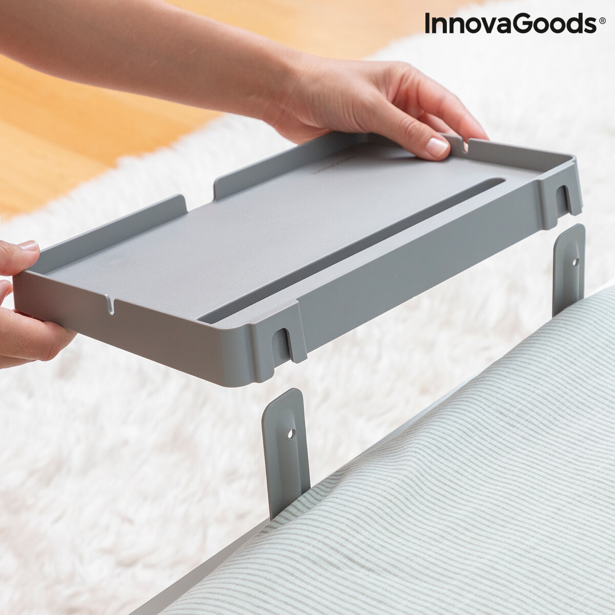 Universal Bed Shelf Bedten InnovaGoods Bedten Grey (Refurbished A)