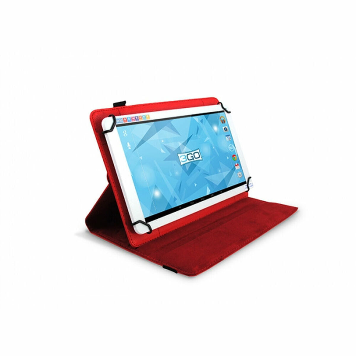 Funda para Tablet Universal de Piel Rotación 3GO CSGT15 10.1" Rojo