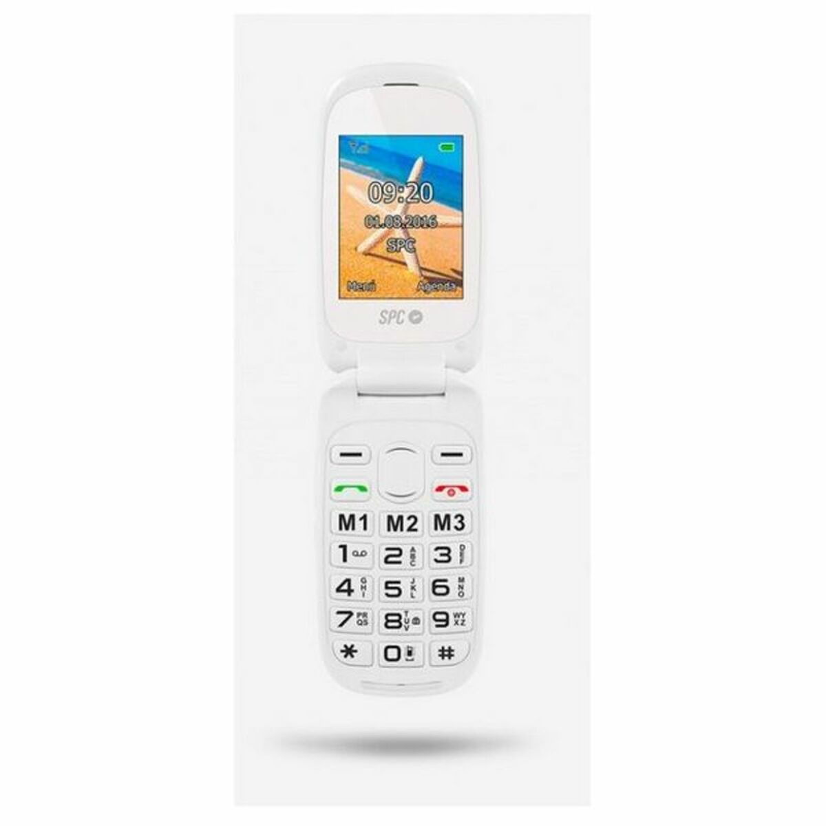 Teléfono Móvil SPC Internet HARMONY WHITE Bluetooth FM 2,4" Blanco