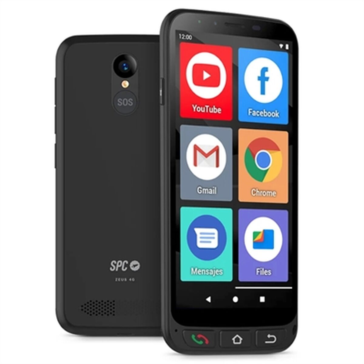 Téléphone portable pour personnes âgées SPC Zeus 4G 5,5" HD+ 1 GB RAM 16 GB 16 GB RAM 1 GB RAM MediaTek Helio A22 16 GB