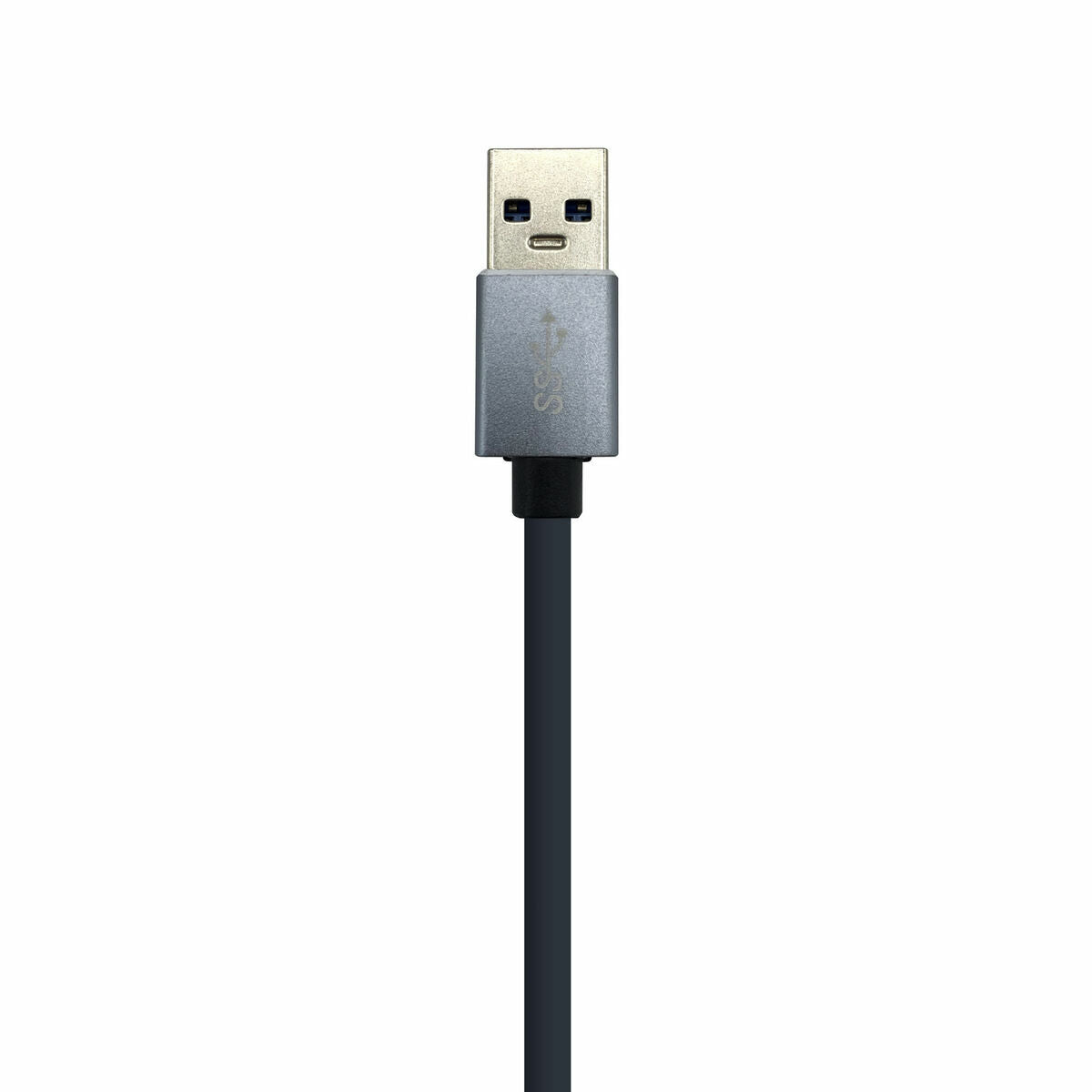 USB Hub Aisens Conversor USB 3.0 a ethernet gigabit 10/100/1000 Mbps + Hub 3 x USB 3.0, Gris, 15 cm