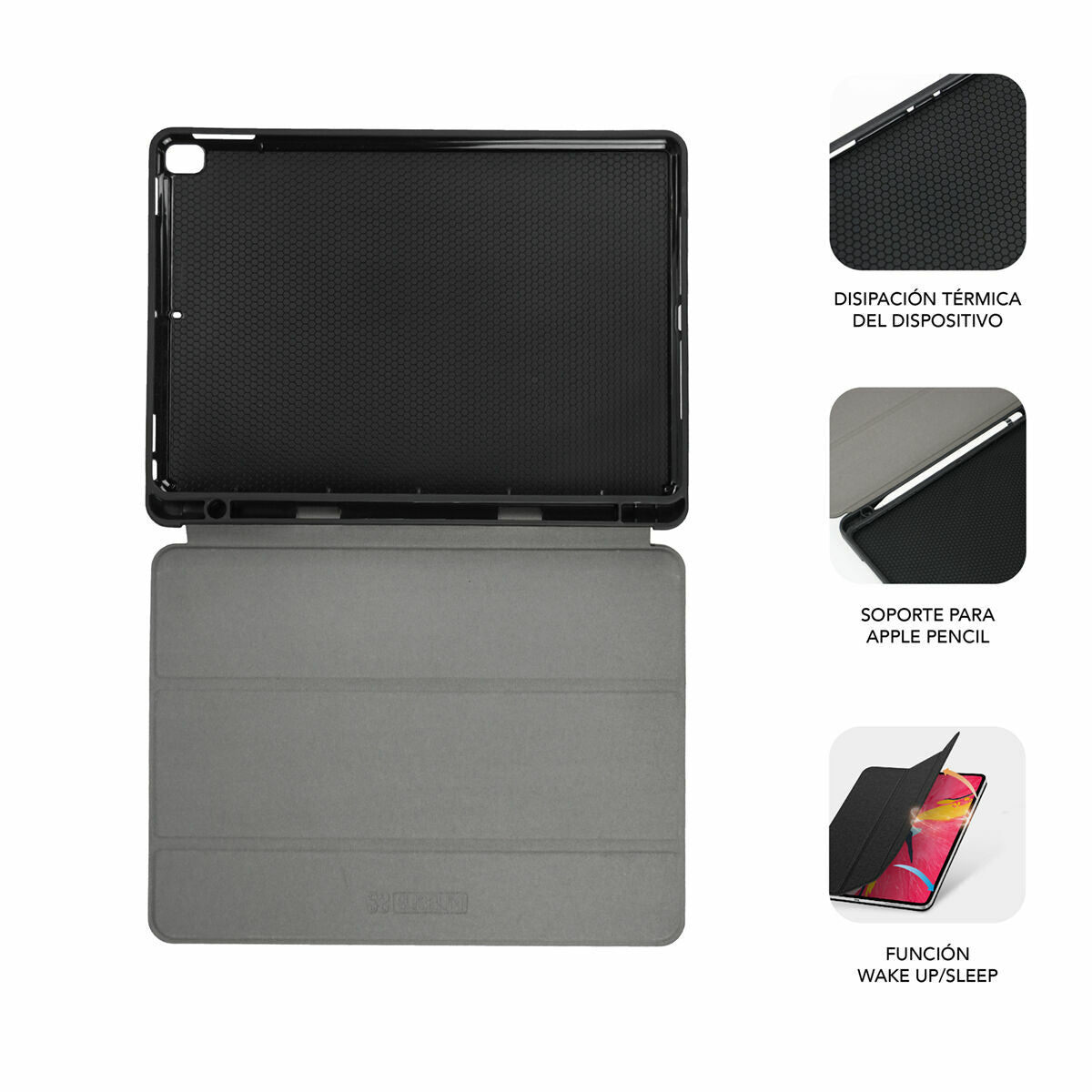 Tablet cover Subblim FUNDA TABLET IPAD 10.2'' 9/8/7 Gen BLACK Black 10,2"