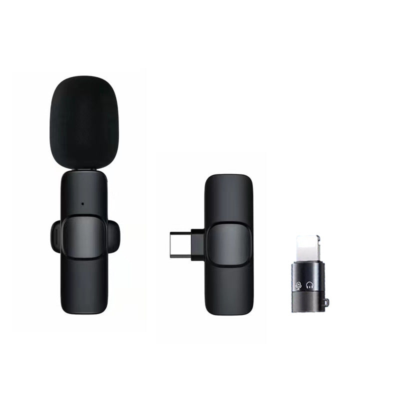 Iphone Microphone: Smartphone Wireless Lavalier Microphone Short Video Shooting Mobile Phone Live Broadcast