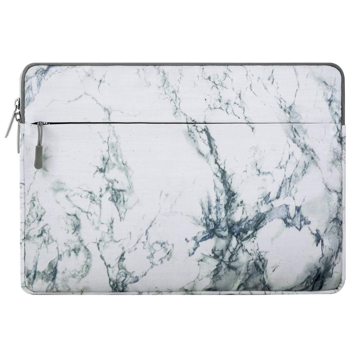 Canvas marble zipper computer bag