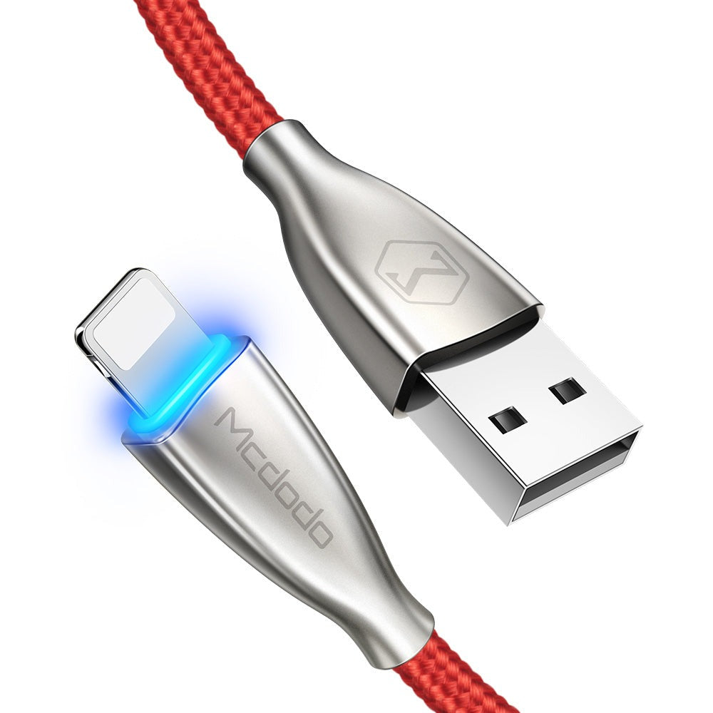 MCDODO Excellence Series Lightning Cable 1.8M Red for iPad iPhone