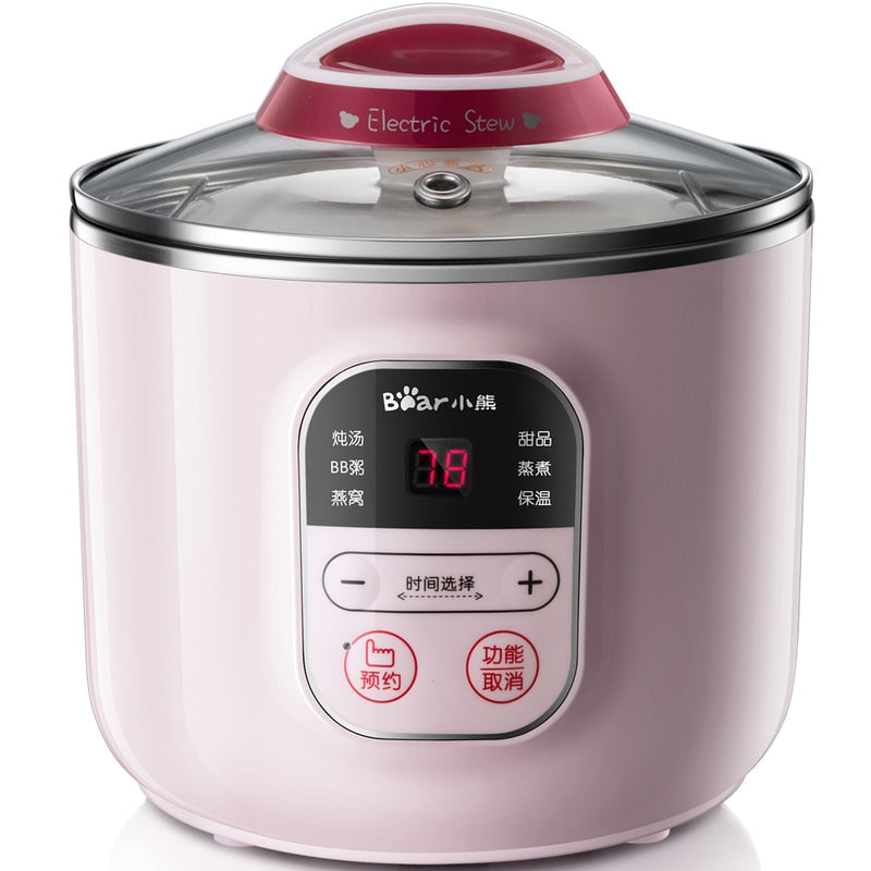 220V Slow Cookers Full Automatic Mini Baby Cooking Pot