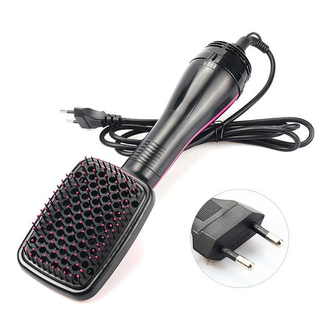 Multifunctional Hot Air Comb Straightening Electric Hair Dryer Comb Fast  Flat Iron