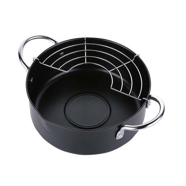 Casseroles Frying Pan Creative Japanese Tempura Fryer Household Frying Pot General Use for Gas and Induction Cooker
