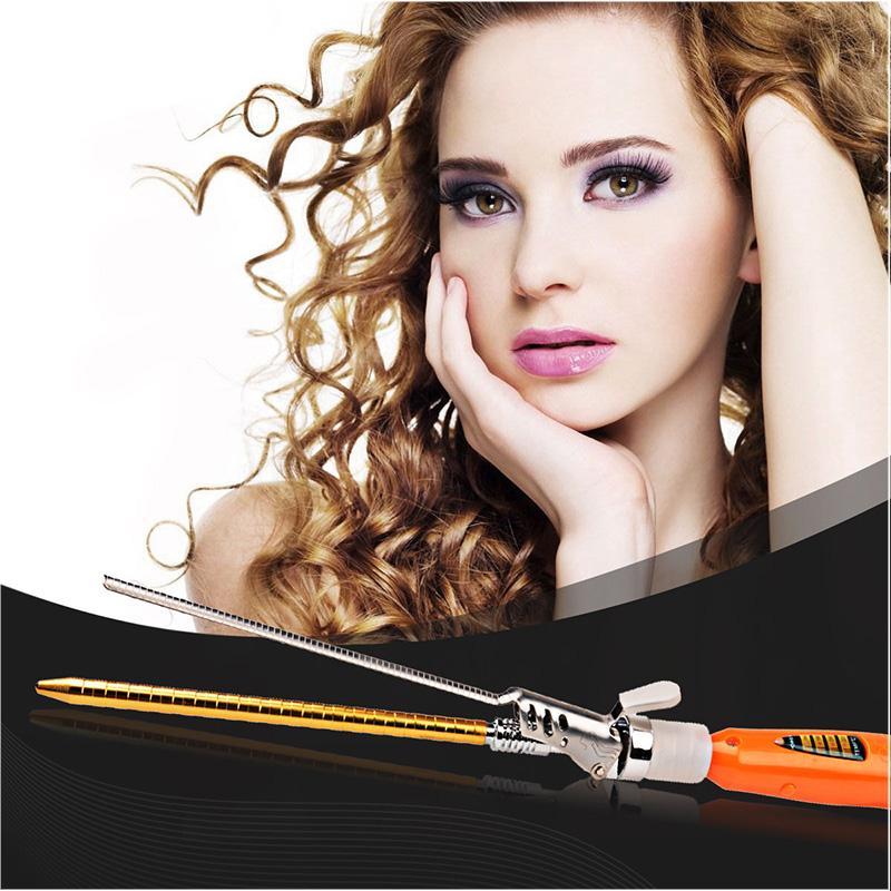 CkeyiN Professional Hair Curling Irons 9MM Hair Curler Fast Heating Electric Deep Waver Rollers Magic Curly Wand Styling Tool 46
