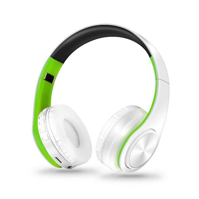 Colorful Wireless Bass Bluetooth Headphones Over-Ear foldable Headset handsfree Gaming with Mic